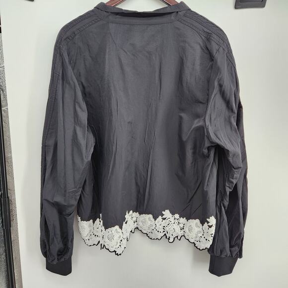 Adidas x Dry Clean Only Blouson Embroidered Beaded Top Size Small - Picture 7 of 8